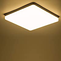 Yafido LED Lámpara de Techo Moderna 48W Plafón Led Cuadrado Ultra Delgado Downlight lanco Cálido 3000K 4320LM adecuada…